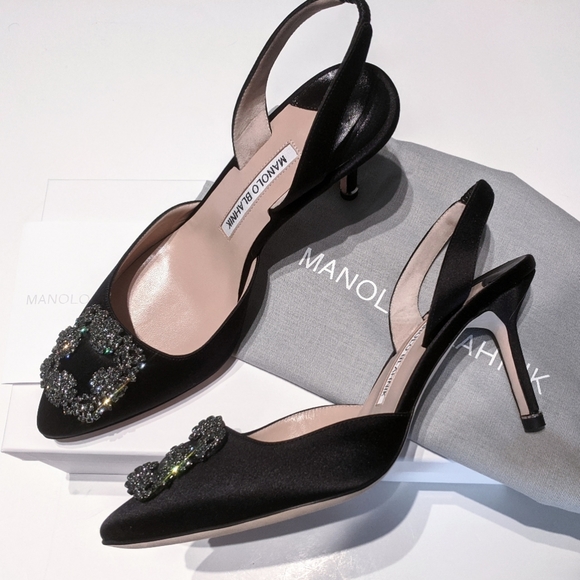 SOLD💔Manolo Blahnik Hangisli Slingback Pump 38.5 - Picture 3 of 11